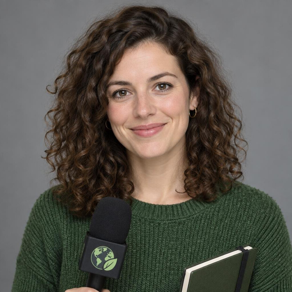 Studio portrait of a woman environmental correspondent